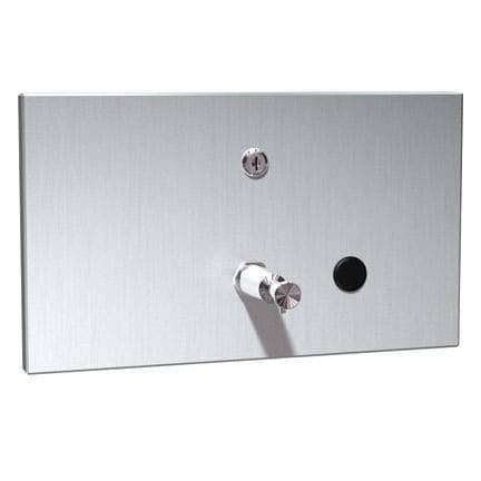 ASI 0326 Commercial Liquid Soap Dispenser, Recessed-Mounted, Manual-Push, Stainless Steel - 57 Oz - TotalRestroom.com