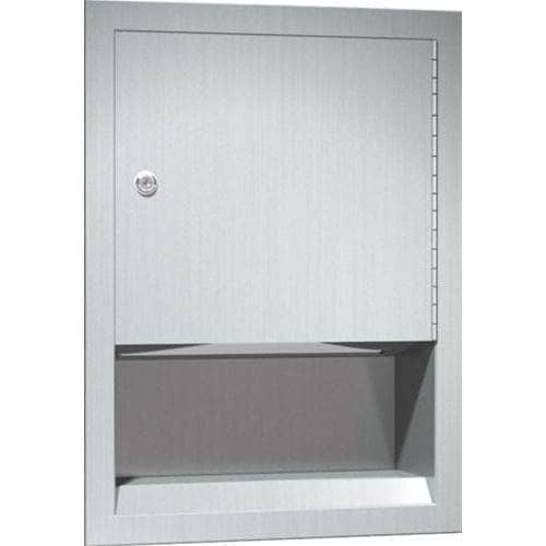 ASI 0457 Commercial Paper Towel Dispenser, Recessed-Mounted, Stainless Steel - TotalRestroom.com