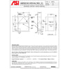 ASI 0473 Commercial Restroom Sanitary Napkin Disposal, Recessed-Mounted, Stainless Steel
