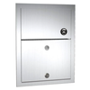 ASI 0473-1 Commercial Restroom Sanitary Napkin Disposal w/Lock, Recessed-Mounted, Stainless Steel