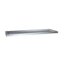 ASI 0690-24 Commercial Raised Edge Restroom Shelf, 6" D x 24"L, Stainless Steel w/ Satin Finish - TotalRestroom.com