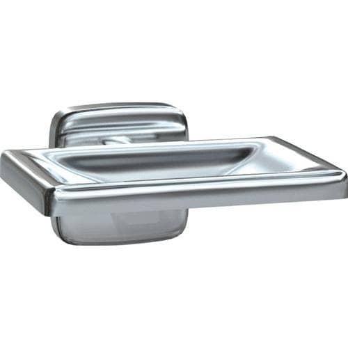 ASI 7320-B Commercial Restroom Soap Dish, 4-1/4" W x 3" D, Stainless Steel w/ Bright-Polished Finish - TotalRestroom.com