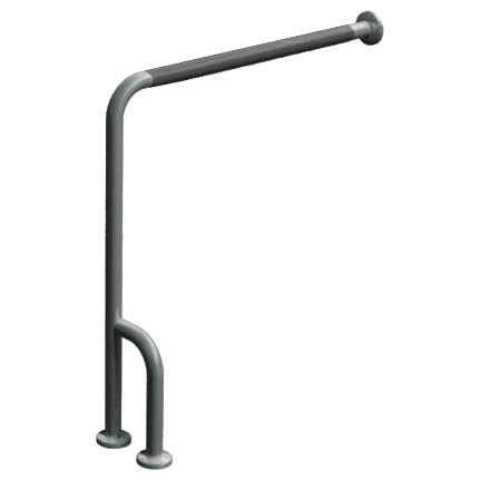 ASI 3833-R  (33 x 30 x 0.5)  Commercial Right Hand Grab Bar, 1/2" Diameter x 33" Length, Stainless Steel