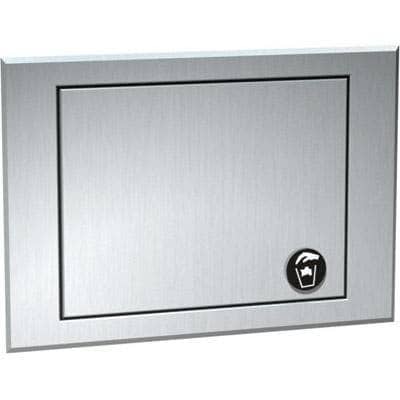 ASI 1003 Commercial Restroom Waste Receptacle, 2 Gallon, Counter Mounted, 8-3/4