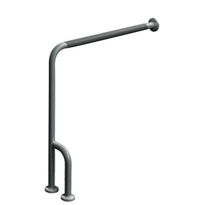 ASI 3833-RP (33 x 30 x 0.5) Commercial Right Hand Grab Bar, 1/2" Diameter x 33" Length, Stainless Steel (Peened)