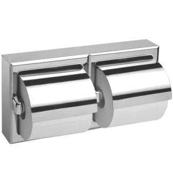 Bobrick B-69997 Commercial Toilet Paper Dispenser w/ Hood, Surface-Mounted, Stainless Steel w/ Chrome Finish - TotalRestroom.com