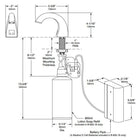 Bobrick B-826.18 Commercial Liquid Lotion Soap Dispenser, Countertop Mounted, Touch-Free, Stainless Steel - TotalRestroom.com