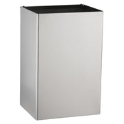 Bobrick 368-60 Commercial Restroom Waste Receptacle, 18 Gallon, Recessed-Mounted, Stainless Steel