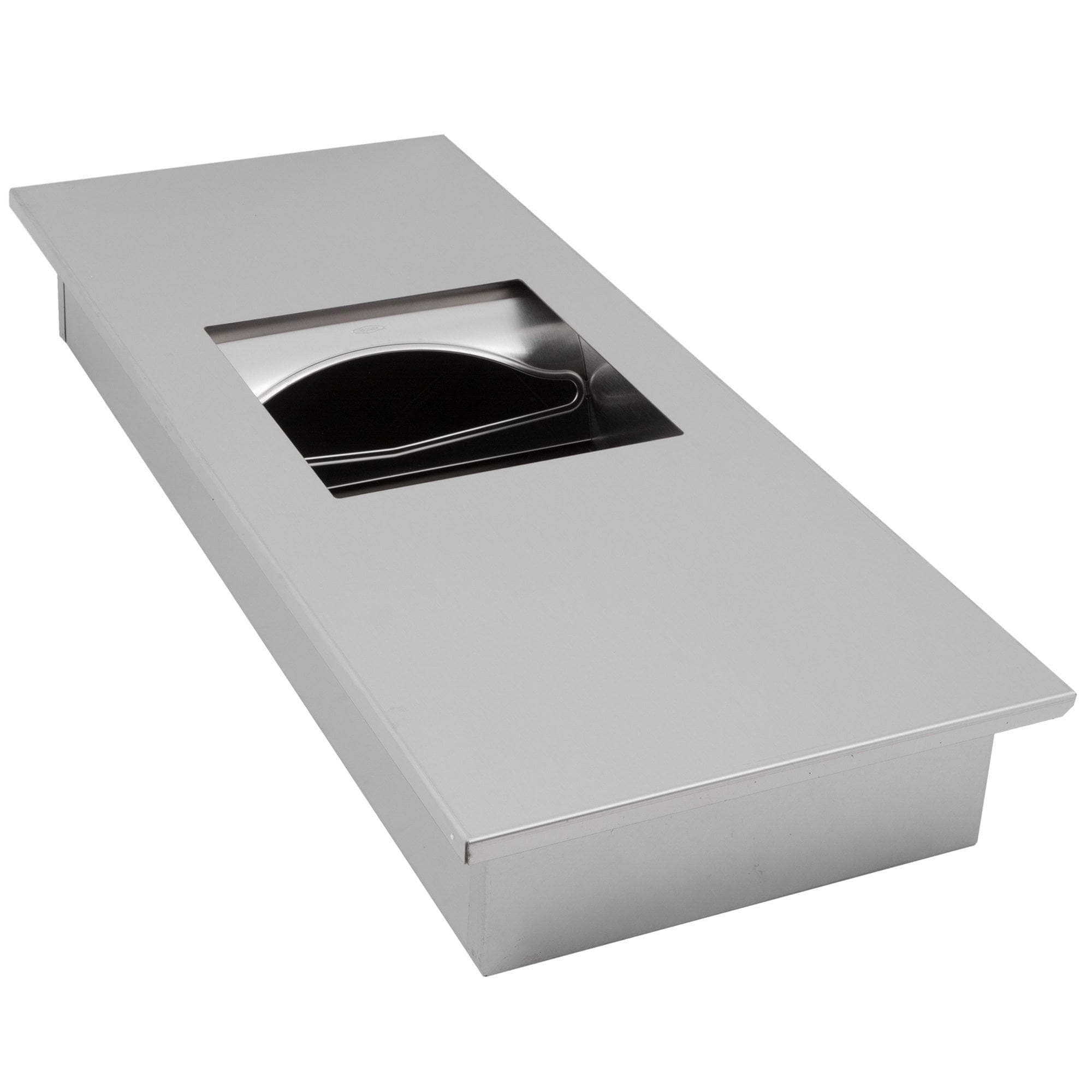 Bobrick B-36903 Combination Commercial Paper Towel Dispenser/Waste Receptacle, Recessed-Mounted, Stainless Steel - TotalRestroom.com