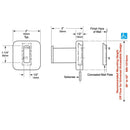 Bobrick B-6707 Commercial Restroom Utility Hook, Stainless Steel w/ Satin Finish - TotalRestroom.com