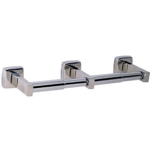 Bobrick B-76867 Commercial Toilet Paper Dispenser, Surface-Mounted, Stainless Steel w/ Satin Finish - TotalRestroom.com