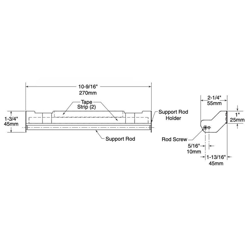 Bobrick 262-130 Commercial Paper Towel Dispenser Accessory, Surface-Mounted for Bobrick Models B-262, B-2620, B-2621, B-26212, Plastic - TotalRestroom.com