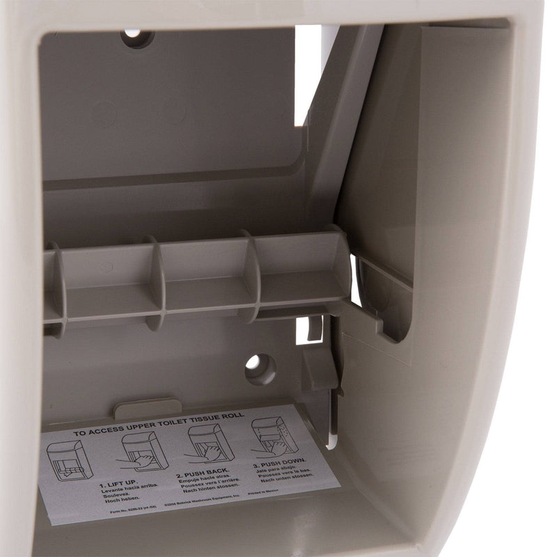 Bobrick B-5288 Commercial Toilet Paper Dispenser, Surface-Mounted, Plastic - TotalRestroom.com