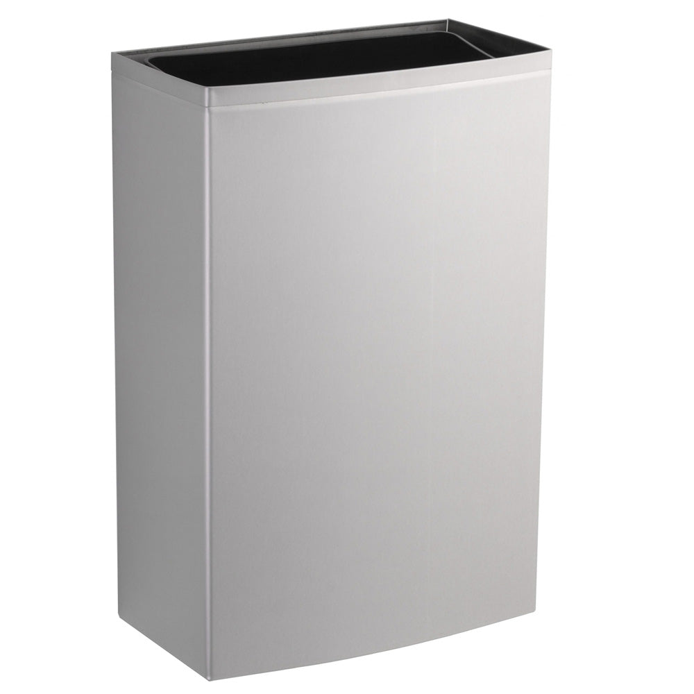 Bobrick B-277 Commercial Restroom Sanitary Waste Bin, 12 Gallon, Surface-Mounted, 15-1/8