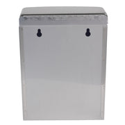 Bobrick B-270 Commercial Restroom Sanitary Napkin/Tampon Disposal, Surface-Mounted, Stainless Steel