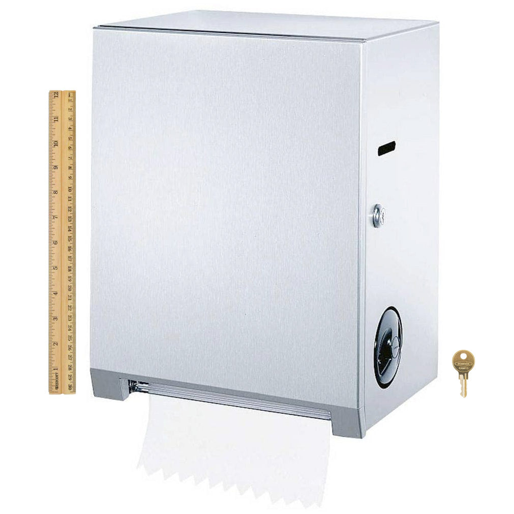 Bobrick B-2860 Commercial Paper Towel Dispenser, Surface-Mounted, Stainless Steel