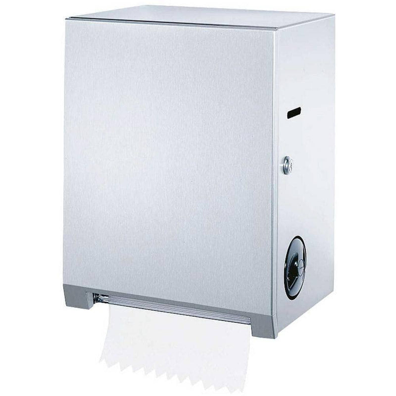 Bobrick B-2860 Commercial Paper Towel Dispenser, Surface-Mounted, Stainless Steel - TotalRestroom.com