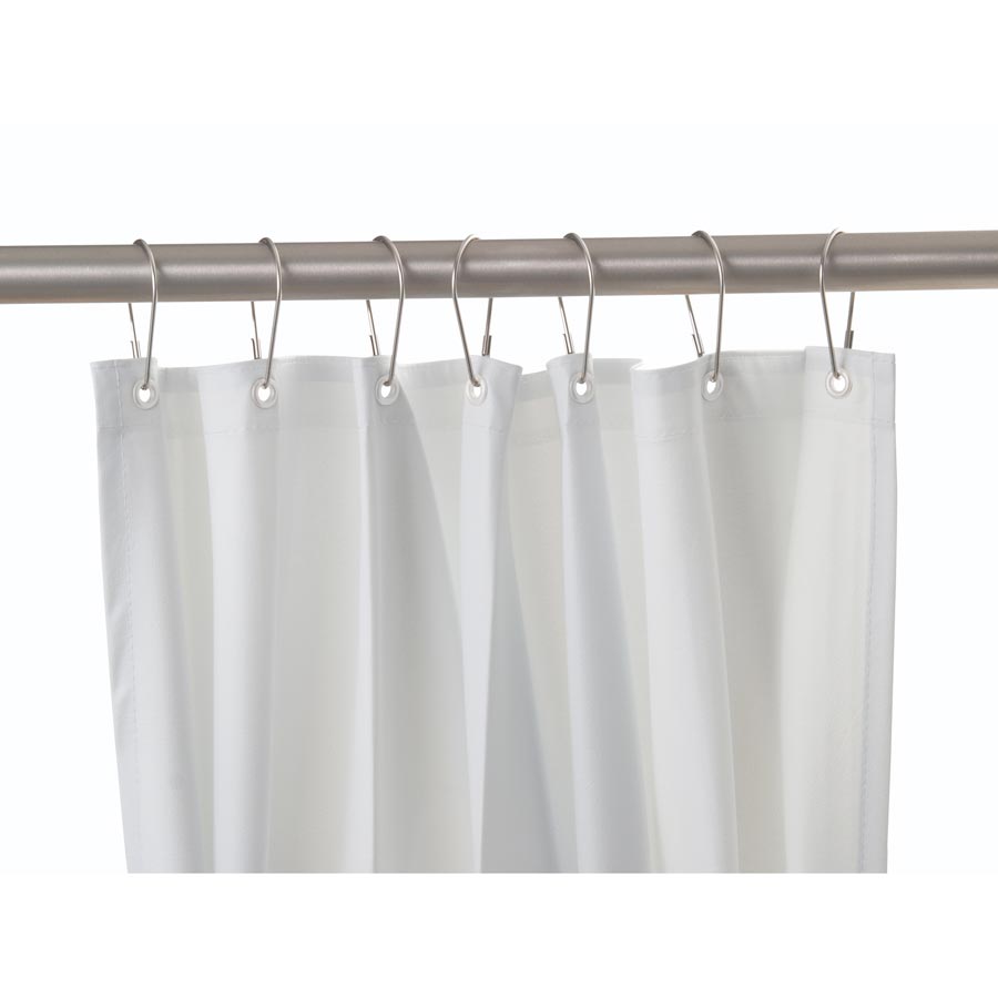 Bobrick B-204-3 Commercial Shower Curtain, 72" Length, Vinyl