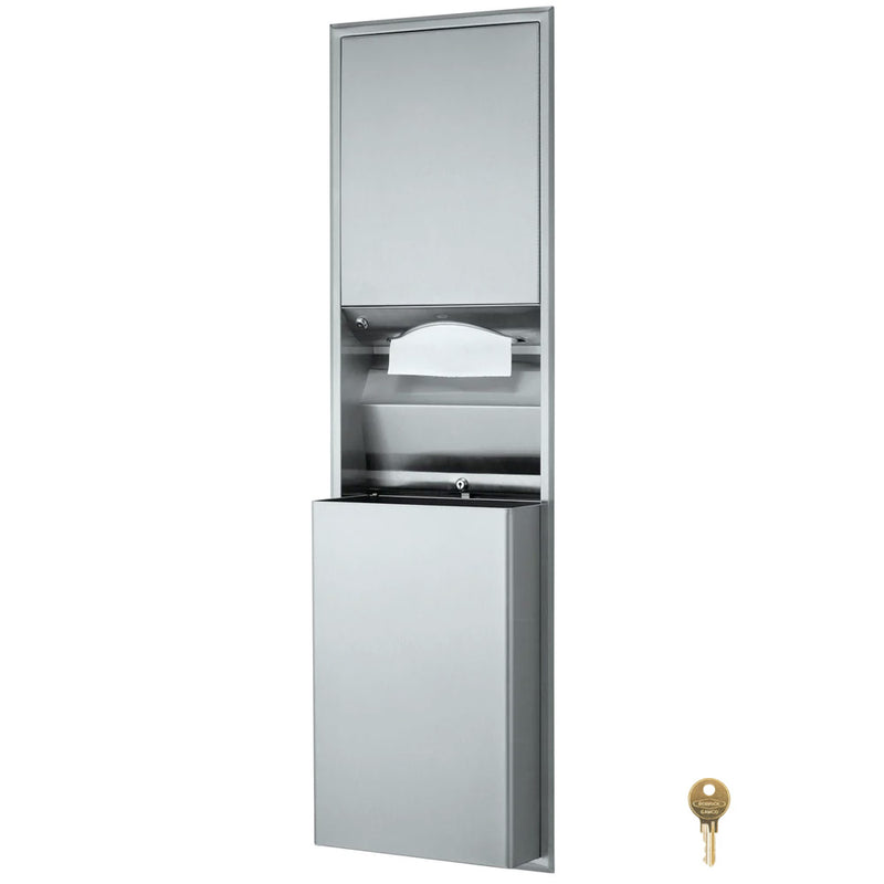 3944 Bobrick B-3944 Combination Commercial Paper Towel Dispenser/Waste ...
