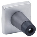 Bobrick B-687 Commercial Restroom Door Bumper, 2" W x 2" H x 5/16" D, Stainless Steel w/ Satin Finish - TotalRestroom.com