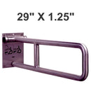 Bobrick B-4998 Commercial Grab Bar, 1-1/4" Diameter x 29" Length, Concealed-Mounted, Stainless Steel - TotalRestroom.com