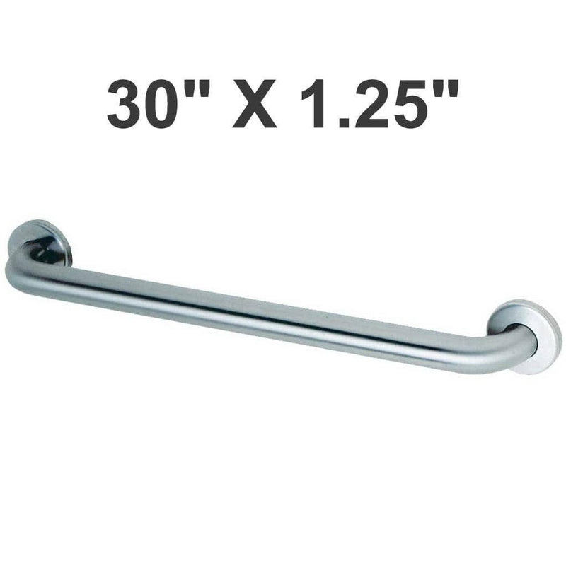 Bobrick B-5806.99x30 Commercial Grab Bar, 1-1/4" Diameter x 30" Length, Concealed-Mounted, Stainless Steel - TotalRestroom.com