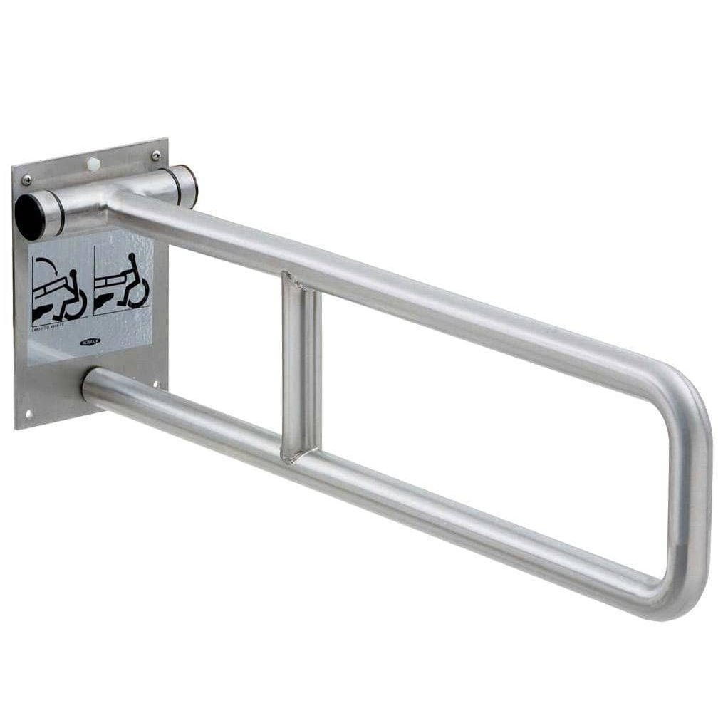 Bobrick B-4998.99 Commercial Grab Bar, 1-1/4" Diameter x 29" Length, Concealed-Mounted, Stainless Steel (Peened)