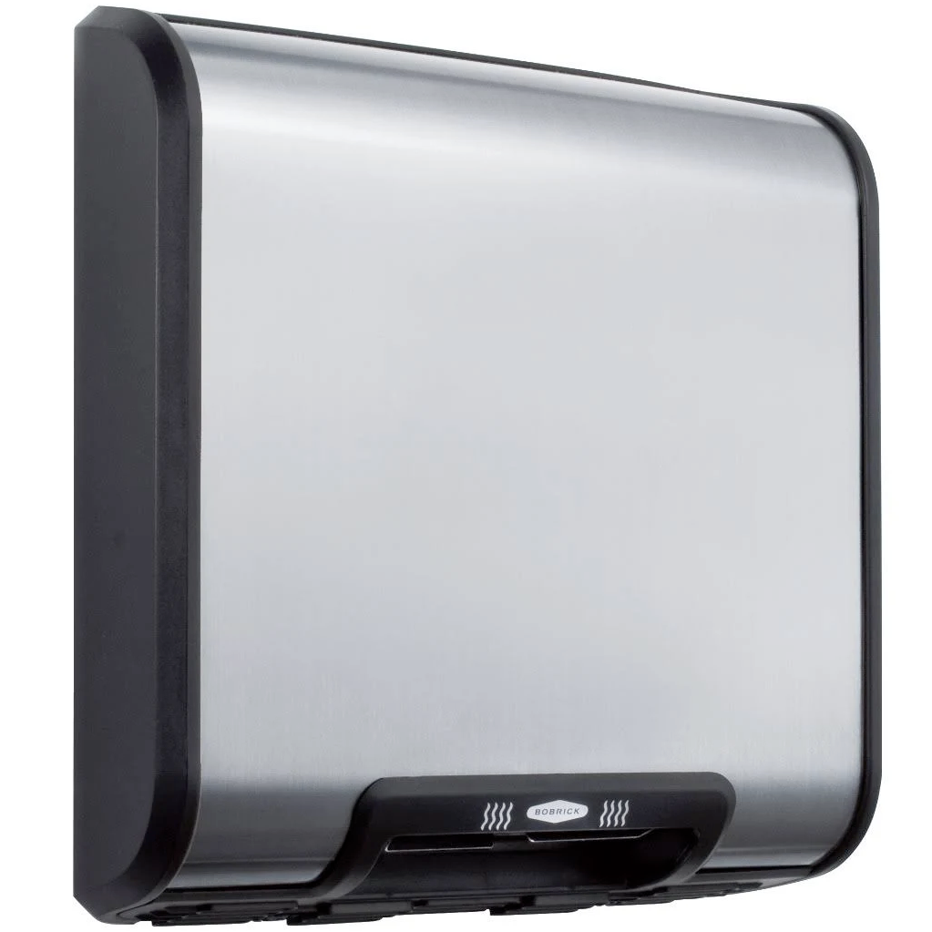 Bobrick B-7128 Automatic Hand Dryer, 115 Volt, Surface-Mounted, Stainless Steel