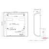 Bobrick B-7128 Automatic Hand Dryer, 230 Volt, Surface-Mounted, Stainless Steel - TotalRestroom.com