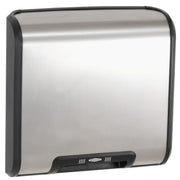 Bobrick B-7128 Automatic Hand Dryer, 230 Volt, Surface-Mounted, Stainless Steel