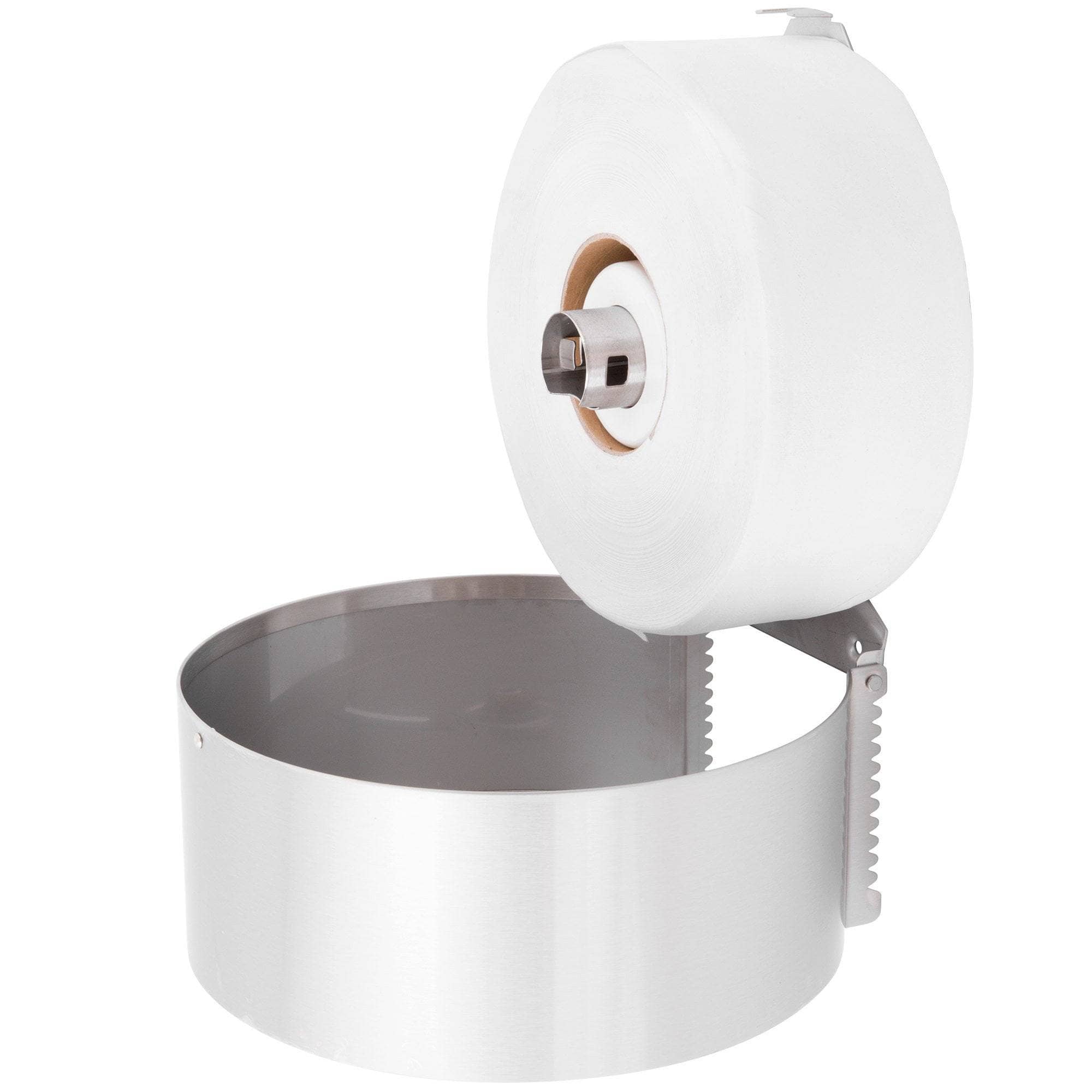 Bobrick B-2890 Commercial Toilet Paper Dispenser, Surface-Mounted, Stainless Steel w/ Satin Finish - TotalRestroom.com