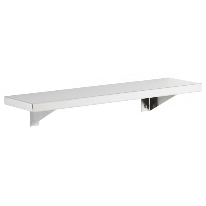 Bobrick B-295x24 Commercial Restroom Shelf, 5"W x 24"L, Stainless Steel w/ Satin Finish B