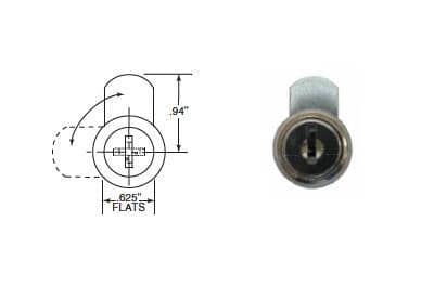 Bobrick 288-42 Lock & Key (Contura) Repair Part