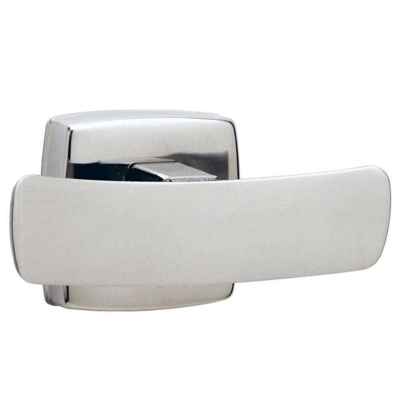 Bobrick B-7672 Commercial Double Robe Hook, Stainless Steel w/ Bright Finish