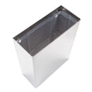 Bobrick B-279 Commercial Restroom Trash Can, 6.4 Gallon, Surface-Mounted, 14" W x 18" H, 6" D, Stainless Steel - TotalRestroom.com
