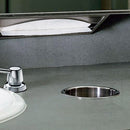 Bobrick B-529 Commercial Restroom Circular Waste Chute for Countertops, Counter-Mounted, Stainless Steel