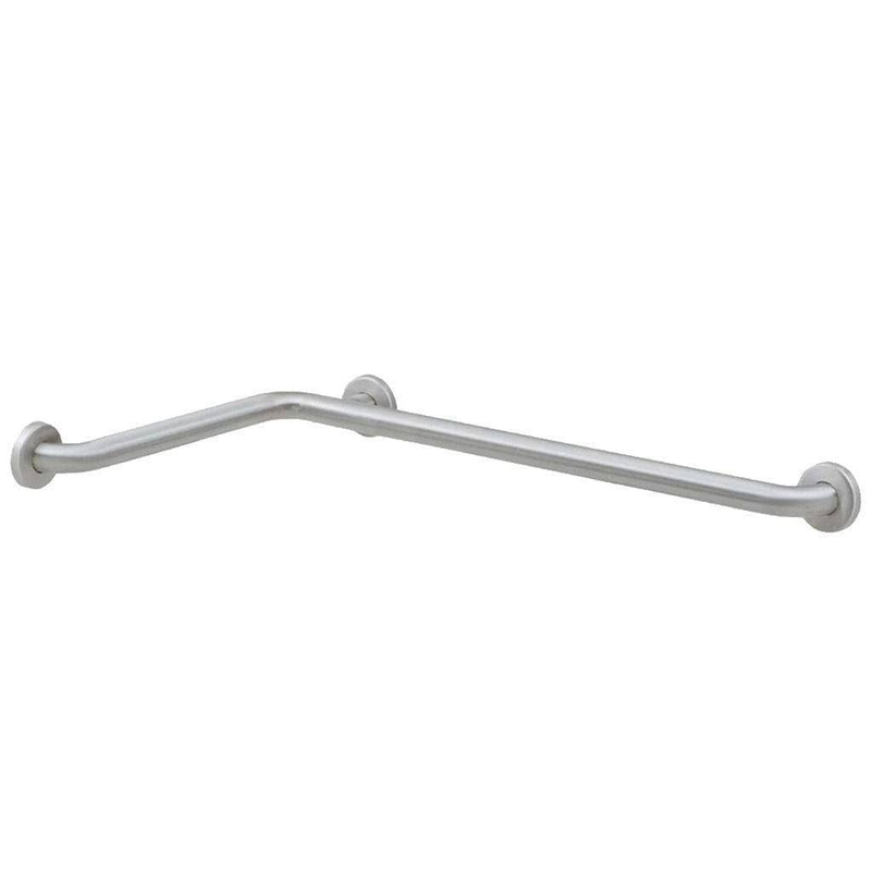 Bobrick B-68137 (54 x 36 x 1.5) Commercial Two Wall Grab Bar, 1-1/2" Diameter x 54" Length, Stainless Steel