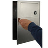Bobrick B-254 Commercial Restroom Sanitary Napkin/Tampon Disposal, Surface-Mounted, Stainless Steel - TotalRestroom.com
