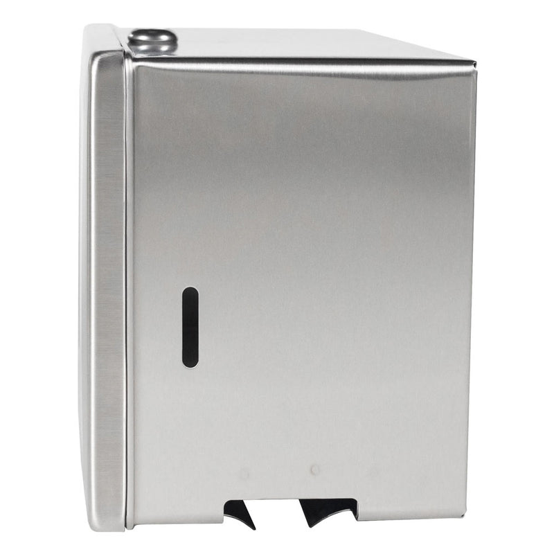 Bobrick B-263 Commercial Paper Towel Dispenser, Surface-Mounted, Stainless Steel