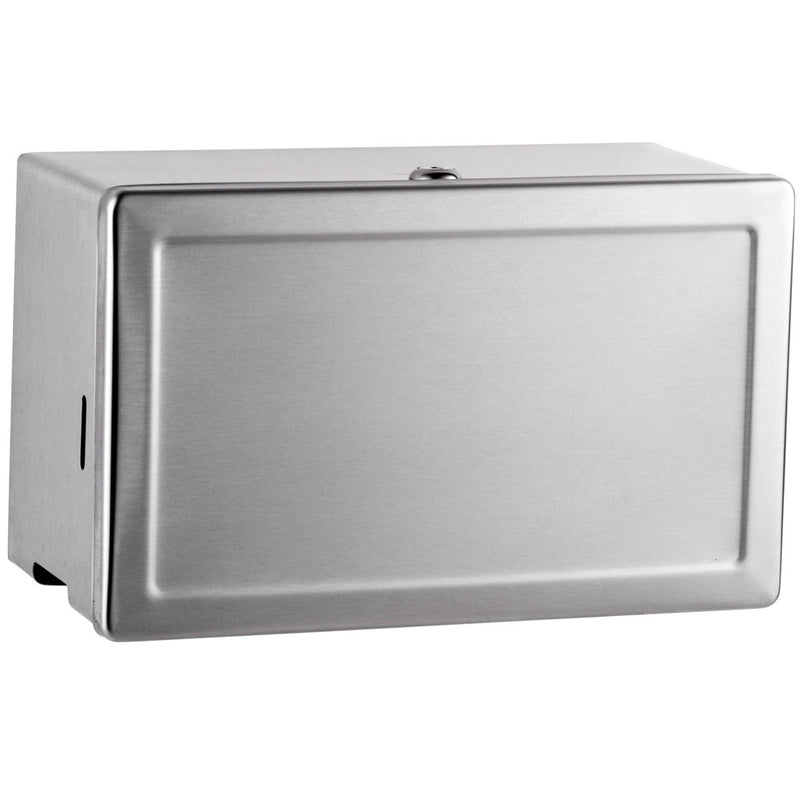 Bobrick B-263 Commercial Paper Towel Dispenser, Surface-Mounted, Stainless Steel