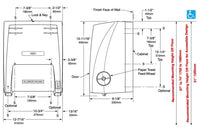 Bobrick B-72860 Commercial Paper Towel Roll, Surface-Mounted, Plastic - TotalRestroom.com