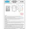 Bobrick B-353 Commercial Restroom Sanitary Napkin/Tampon Disposal, Recessed-Mounted, Stainless Steel