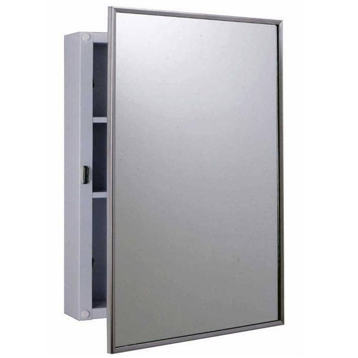 Bobrick B-297 (14.125 x 20.25) Commercial Medicine Cabinet, Surface-Mounted, Steel (14.125