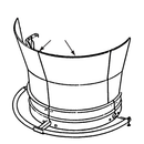 Bradley 186-182B Tapered Pedestal Panel