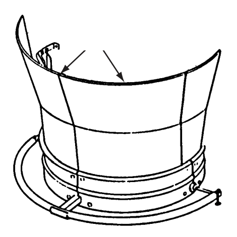 Bradley 186-157B Tapered Pedestal Panel