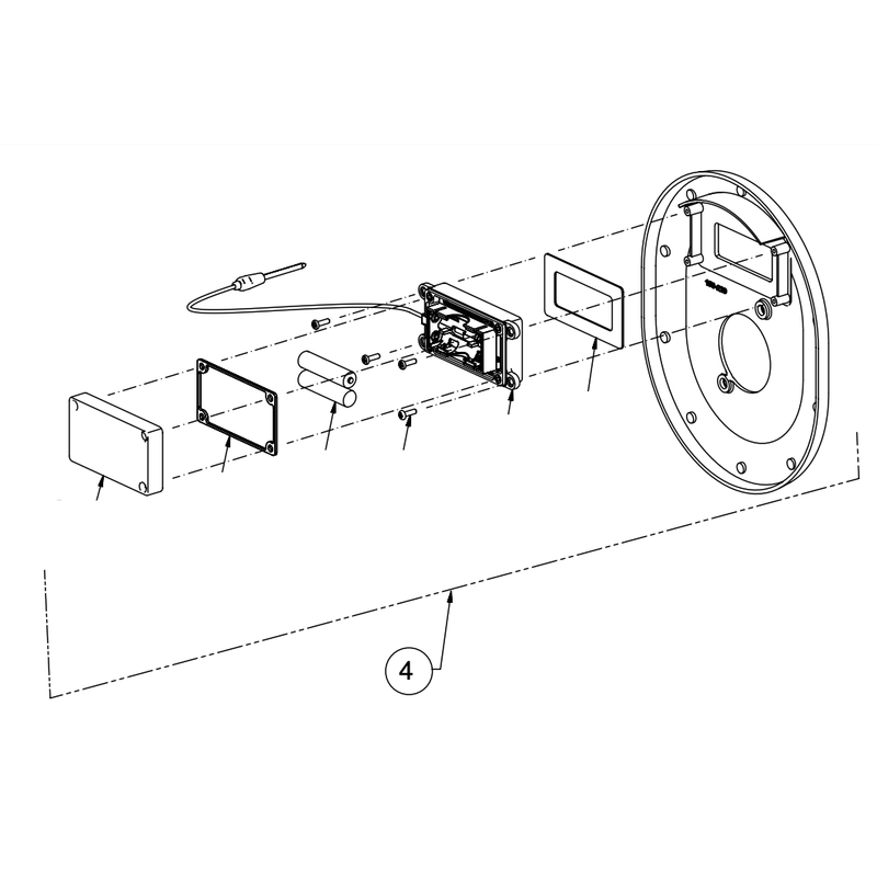 Bradley S74-020 Escutcheon Assy-Temp Display