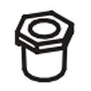 Bradley 269-1119 Bshg-Red-1/2"NPT X 3/8"NPT-PVC