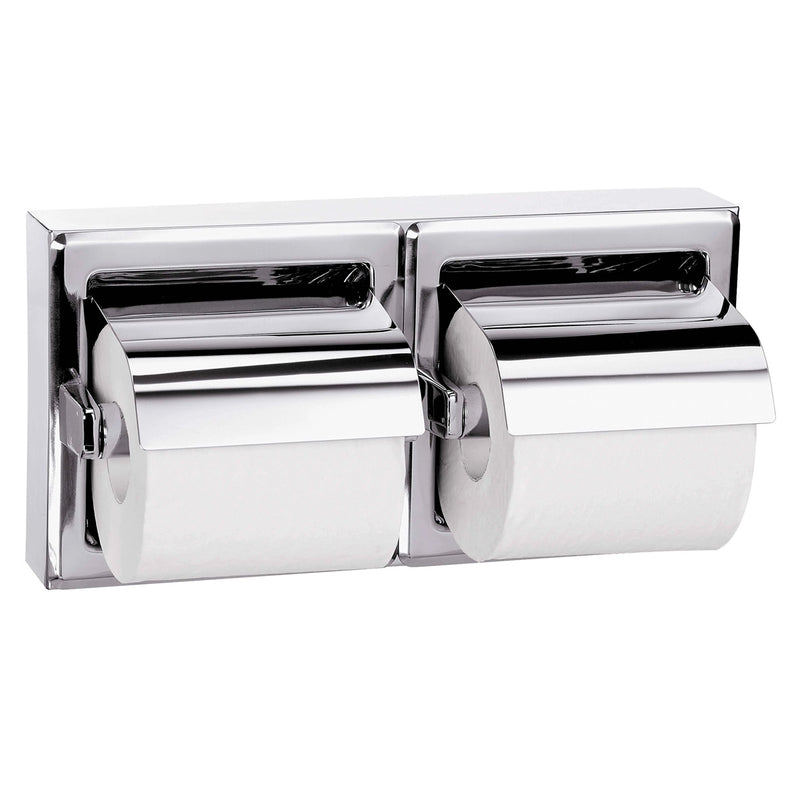 Bradley 5126-000000 Commercial Toilet Paper Dispenser, Surface-Mounted, Stainless Steel w/ Bright-Polished Finish