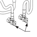 Bradley S45-2730 Prepack Hose/90 Stop Lead Free