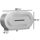 Bradley 5425-00 Commercial Jumbo-Roll Toilet Paper Dispenser, Surface-Mounted, Stainless Steel w/ Satin Finish - TotalRestroom.com
